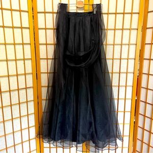1980s - The Gilbert’s for Tally New York/Lillie Rubin - Black Skirt (Size 6)